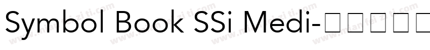 Symbol Book SSi Medi字体转换